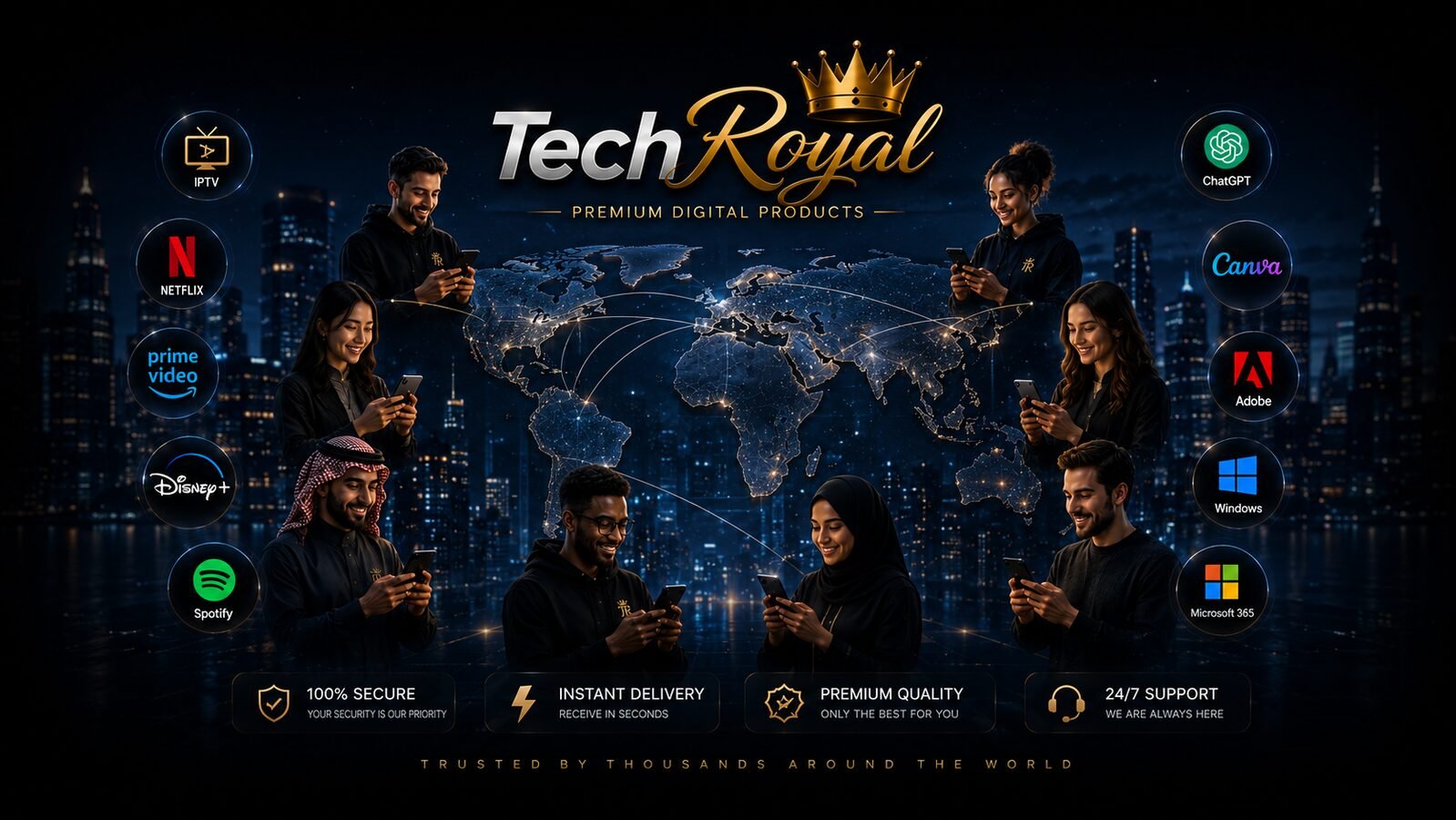 Tech Royal - خدمات رقمية عالمية بين يديك